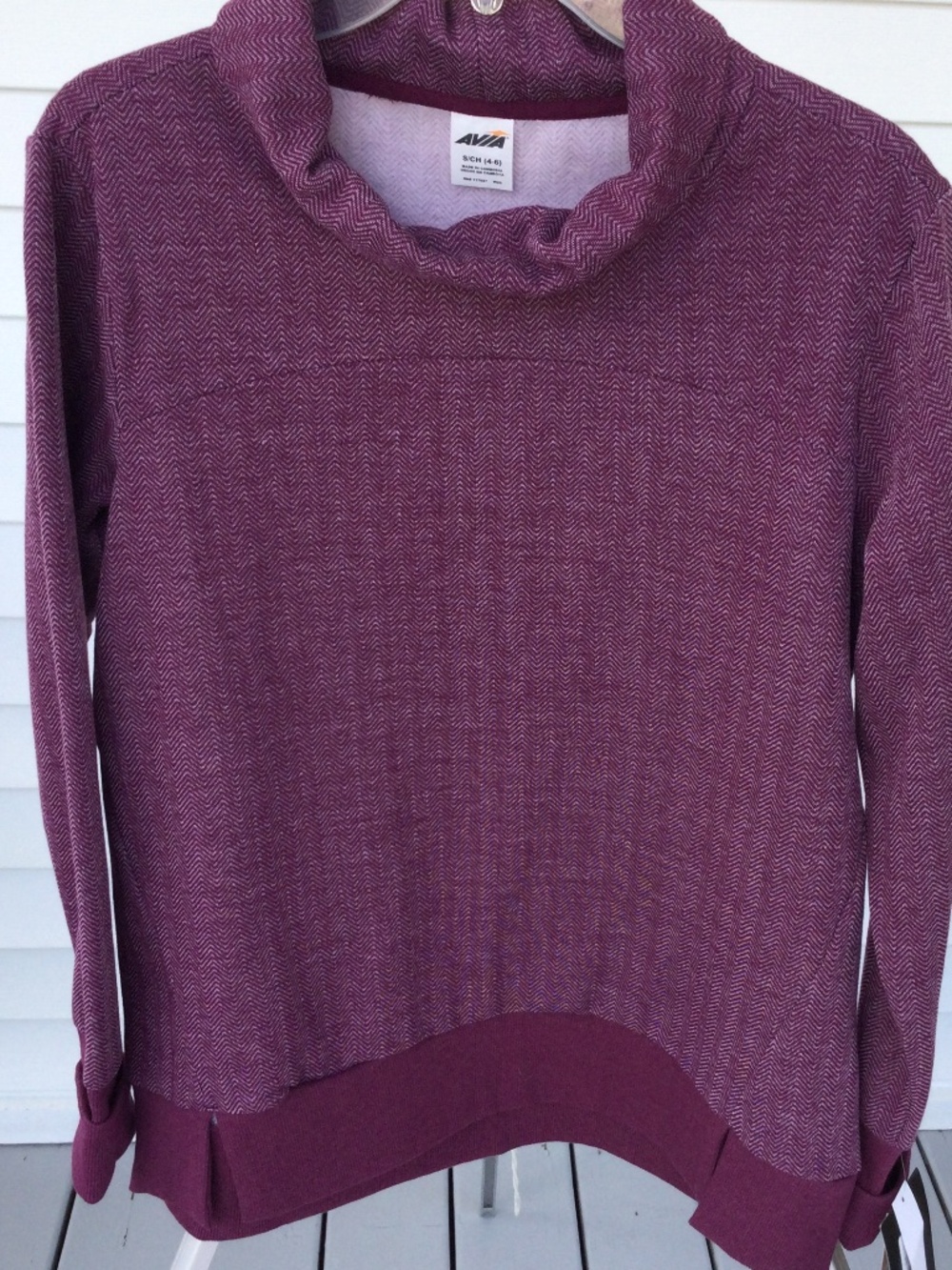 Avia Cowl NeckSweatshirt, Size Small (4-6), NWT
